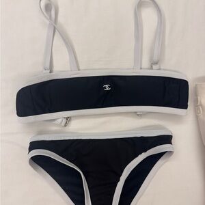 CHANEL Monochrome Bikini Top